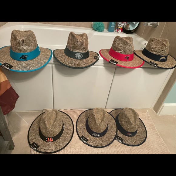 nfl straw hats